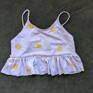 Kortni Jeane 6/7 girls peplum daisy top